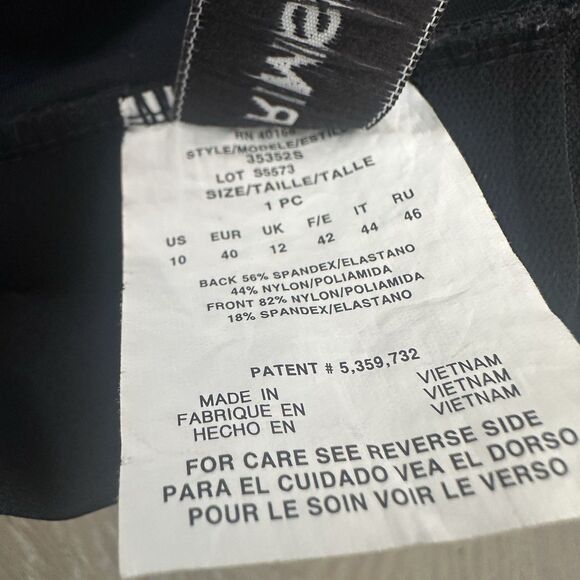 Trimshaper Black Shaping One-Piece Swimsuit Size 10 - Picture 6 of 6